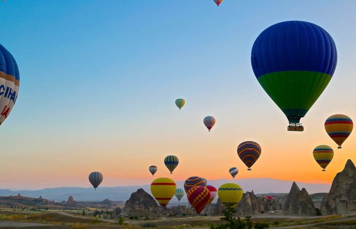 globos en la Capadocia. Viaje a Turquía
